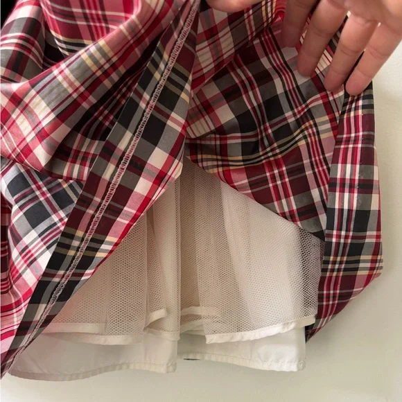 Girls Holiday Christmas Dress Velvet Plaid Size 5 Dressy Family Pictures - Picture 2 of 8